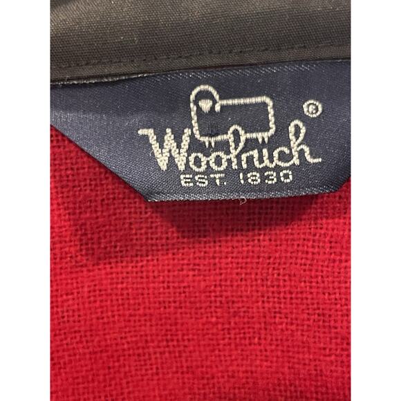 WOOLRICH wool flannel elbow patches camp shirt jacket LARGE | vtg 80s 90s usa - Picture 3 of 8